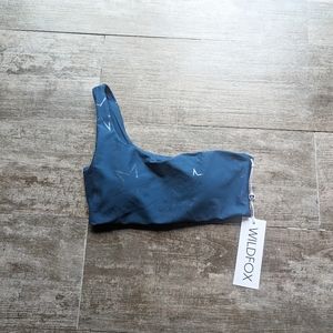 WILDFOX Sloane Seeing Stars One Shoulder Sports Bra